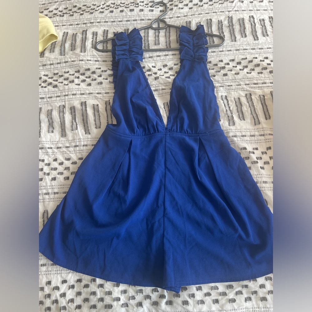 Royal blue romper